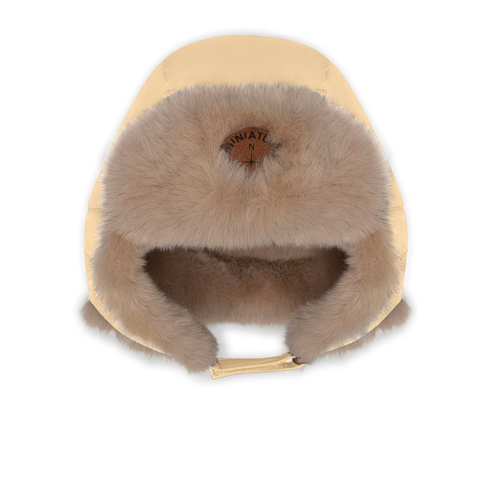 Crister Teddy Hood - 2Y to 5Y - Semolina Sand par MINI A TURE - Clothing | Jourès Canada