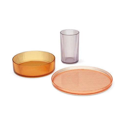 Kain dinnerware set - Misty / Lilac mix par Liewood - Plates & Bowls | Jourès Canada