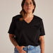 La P'allaite - Breastfeeding V-neck shirt - XS to L-  Black par Tajinebanane - Baby | Jourès Canada