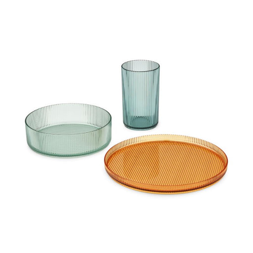 Kain dinnerware set - Sea / Blue mix par Liewood - Plates & Bowls | Jourès Canada