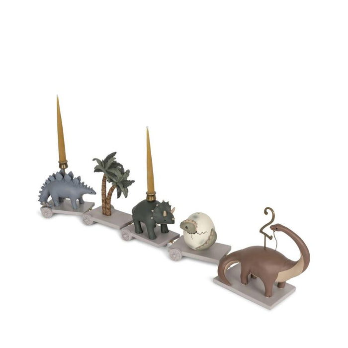 Ceramic Birthday Train Candle Holder - Dinomite par Konges Sløjd - Baby Shower Gifts | Jourès Canada