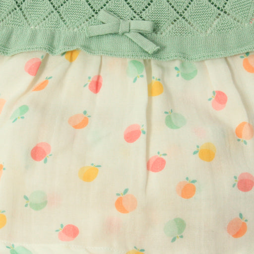 Newborn Dress and Bloomer - 1m to 12m - Green par Dr.Kid - Dr.Kid | Jourès Canada