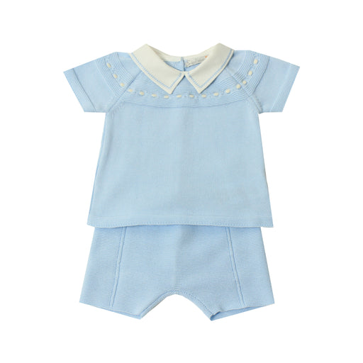 Newborn Set - Short Sleeves - 1m to 3m - Baby Blue par Dr.Kid - Pants & Shorts | Jourès Canada