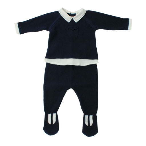 Long Sleeve Newborn Set - 1m to 3m - Navy Blue par Dr.Kid - Dr.Kid | Jourès Canada