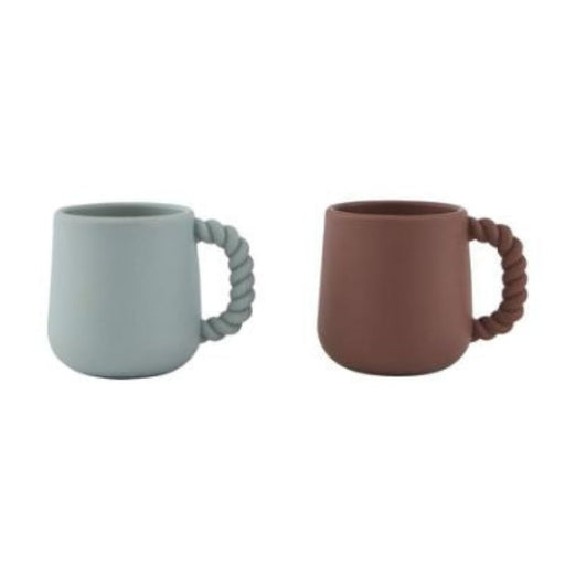 Mellow Cup - Pack of 2 - Choko / Pale mint par OYOY Living Design - OYOY MINI - Plates & Bowls | Jourès Canada