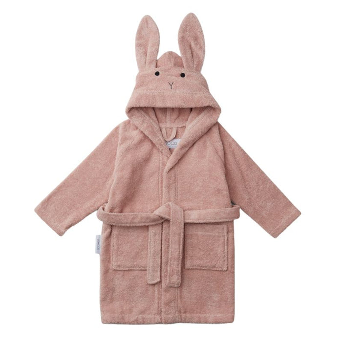 Lily bathrobe - 1 to 4Y - Rabbit  / Rose par Liewood - Bath time | Jourès Canada