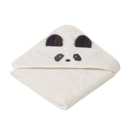 Augusta Hooded Towel - Panda / Creme de la creme par Liewood - Bathroom | Jourès Canada