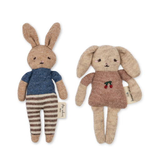 Set of 2 Lambwool Plushies - Best Friends Bunnies par Konges Sløjd - Plush Toys & Rattles | Jourès Canada