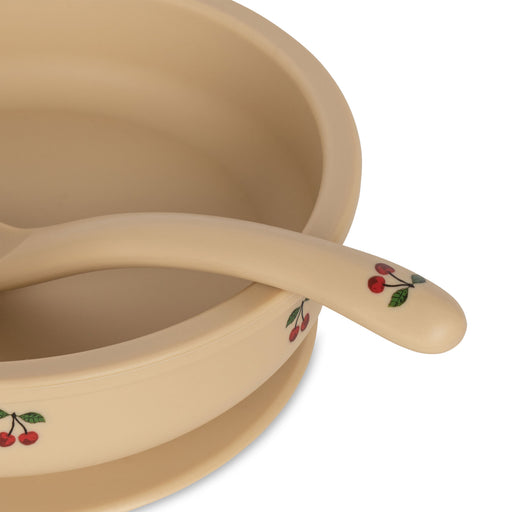 Bowl & Spoon set - Cherry par Konges Sløjd - Cups, Sipping Cups and Straws | Jourès Canada