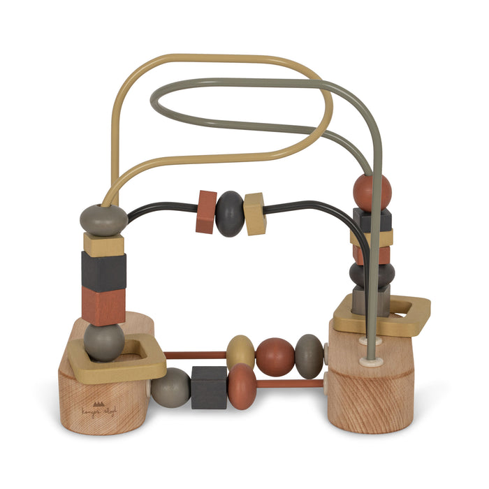 Wooden Beads Game - Beige par Konges Sløjd - Alphabet & Numbers | Jourès Canada