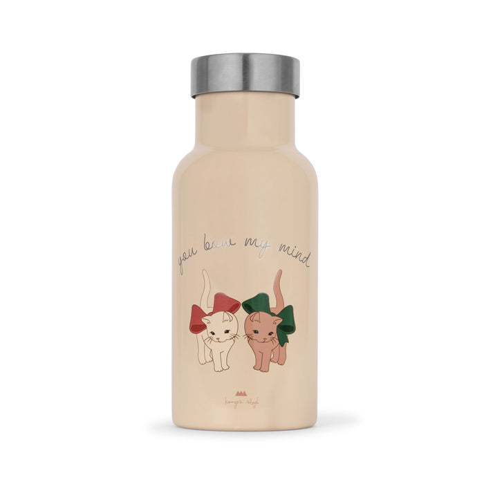 Stainless Steel Thermo Bottle - Bow Kitty par Konges Sløjd - Baby | Jourès Canada