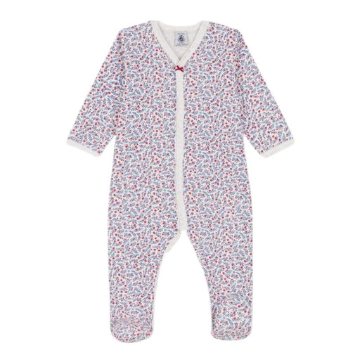 Organic Cotton Dors-Bien Pyjamas - 1m to 6m - Flowers par Petit Bateau - Pajamas, Baby Gowns & Sleeping Bags | Jourès Canada