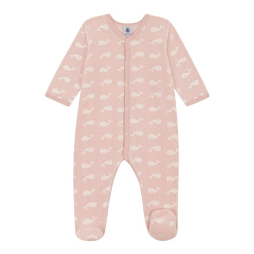 Organic Cotton Dors-Bien Pyjamas - 1m to 6m - Saline / Whale par Petit Bateau - Pajamas, Baby Gowns & Sleeping Bags | Jourès Canada