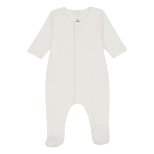 Organic Cotton Dors-Bien Pyjamas - 1m to 6m - Marshmallow par Petit Bateau - Pajamas, Baby Gowns & Sleeping Bags | Jourès Canada