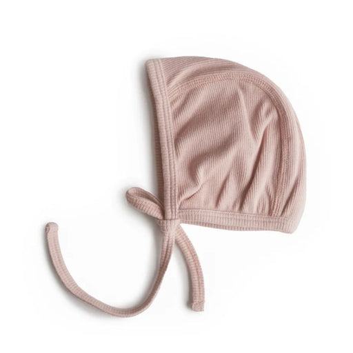 Ribbed Newborn Baby Bonnet - 0-3m - Blush par Mushie - Accessories | Jourès Canada