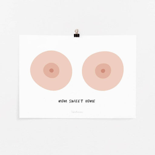 Mini'Poster - Mom Sweet Home - C par Tajinebanane - Breast Milk Pumps & Accessories | Jourès Canada