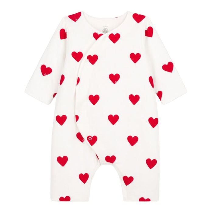 Long Sleeves Pyjama - 1m to 18m - Hearts par Petit Bateau - Baby | Jourès Canada