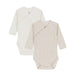 Newborn Long Sleeves Cotton Bodysuits - 1m to 12m - Pack of 2 - Grey and Beige par Petit Bateau - Baby | Jourès Canada