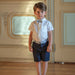 Mini Blouse with Bowtie - 6m to 4T - Beige par Patachou - Clothing | Jourès Canada