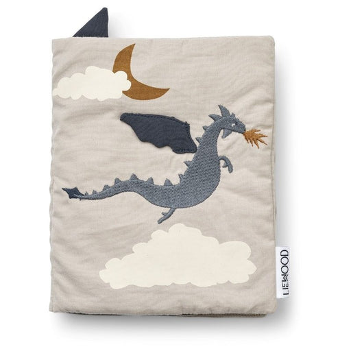 Drako Fabric Book - Little Dragon / Dark Sandy par Liewood - Plush Toys & Rattles | Jourès Canada