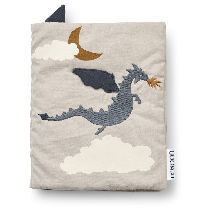 Drako Fabric Book - Little Dragon / Dark Sandy par Liewood - Baby | Jourès Canada