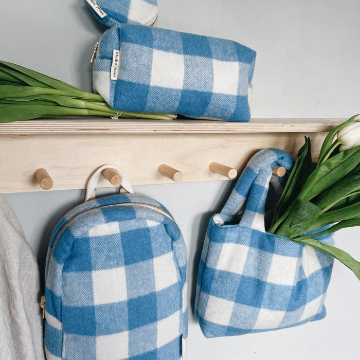Mini Handbag - Checked - Blue par Studio Noos - Accessories | Jourès Canada