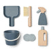 Kimbie Wooden Cleaner Set - Whale blue par Liewood - Baby - 6 to 12 months | Jourès Canada