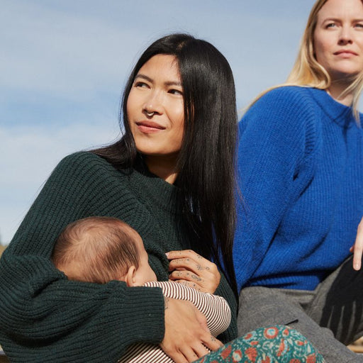 Pull Over - Breastfeeding sweater - XS to L - Forest Green par Tajinebanane - Nursing Clothes | Jourès Canada