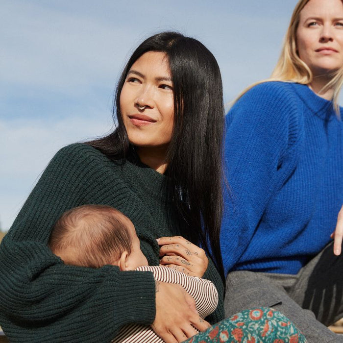 Pull Over - Breastfeeding sweater - XS to L - Forest Green par Tajinebanane - Breastfeeding | Jourès Canada