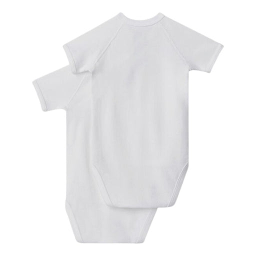 Short sleeves Cotton Bodysuits - 1m to 12m - Pack of 2 - White par Petit Bateau - Pants & Shorts | Jourès Canada