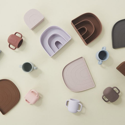 Rainbow Plate & Bowl - Choko / Vanilla par OYOY Living Design - Plates & Bowls | Jourès Canada