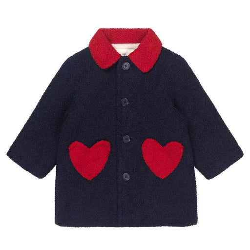 Calin heart coat - 18m to 4Y - Dark navy par Konges Sløjd - The Love Collection | Jourès Canada