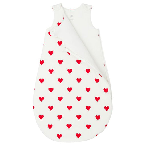 Organic Cotton Sleeping Bag for Baby - Newborn to 36m - Hearts par Petit Bateau - Pajamas, Baby Gowns & Sleeping Bags | Jourès Canada