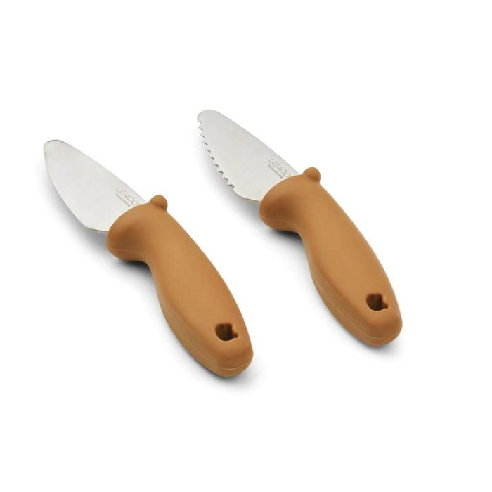 Perry cutting knife set - Golden caramel par Liewood - Educational toys | Jourès Canada