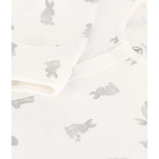 2-in-1 Sleeping Bag- 1m to 6m - Marshmallow / Grey par Petit Bateau - Pajamas, Baby Gowns & Sleeping Bags | Jourès Canada