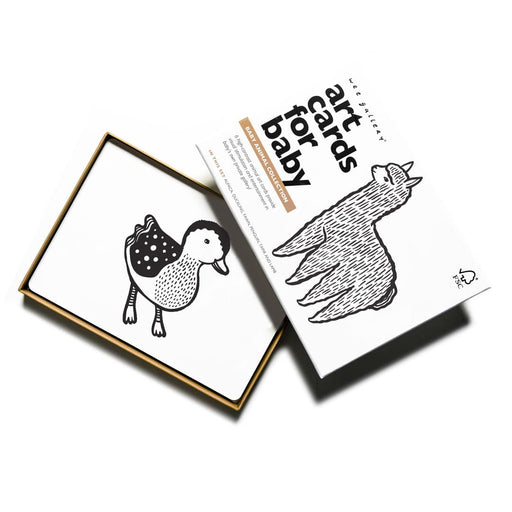 Sensory Art Cards - Baby Animals par Wee Gallery - Baby | Jourès Canada