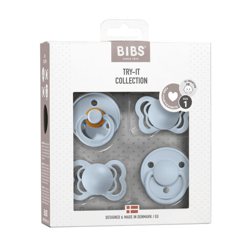 BIBS 0-6 Months Try-it Pacifier Collection - Baby Blue par BIBS - Baby | Jourès Canada