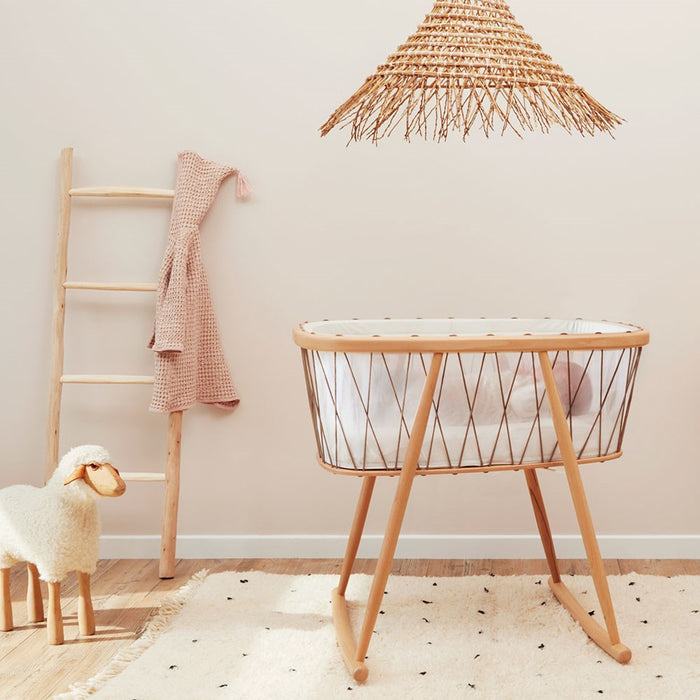 KUMI Crib and mattress - Mesh / Hazelnut par Charlie Crane - Baby | Jourès Canada