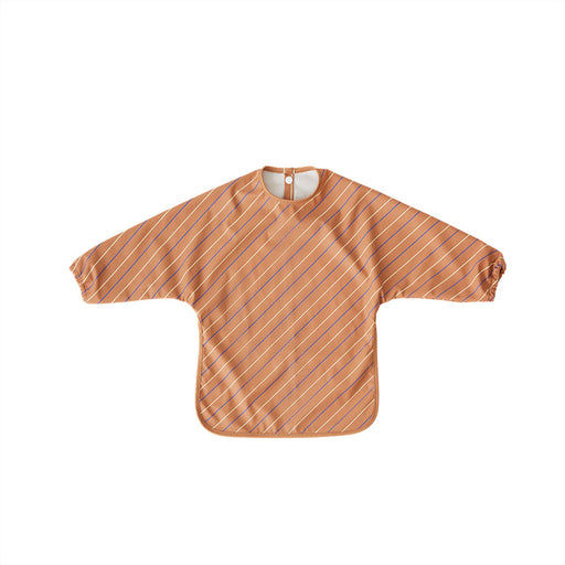 Cape bib - Striped - Caramel par OYOY Living Design - Cape Bibs with Sleeves | Jourès Canada