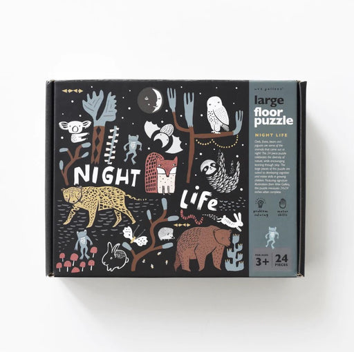 Floor Puzzle - Night Life par Wee Gallery - Baby - 6 to 12 months | Jourès Canada