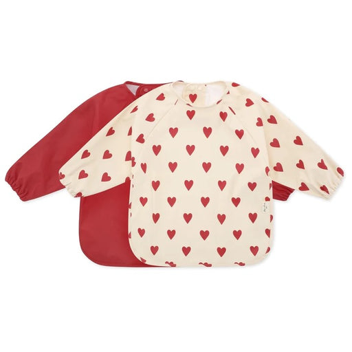 Dinner Bibs with Sleeves - Pack of 2 - Mon amour par Konges Sløjd - Cape Bibs with Sleeves | Jourès Canada