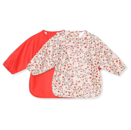 Dinner Bibs with Sleeves - Pack of 2 - Poppy par Konges Sløjd - Cape Bibs with Sleeves | Jourès Canada