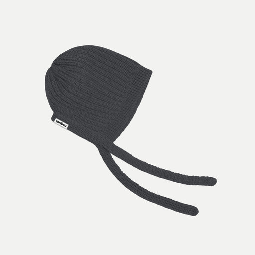 Baby Merino Whool Beanie - 6m to 18m - Charcoal par Caribou - Caribou | Jourès Canada