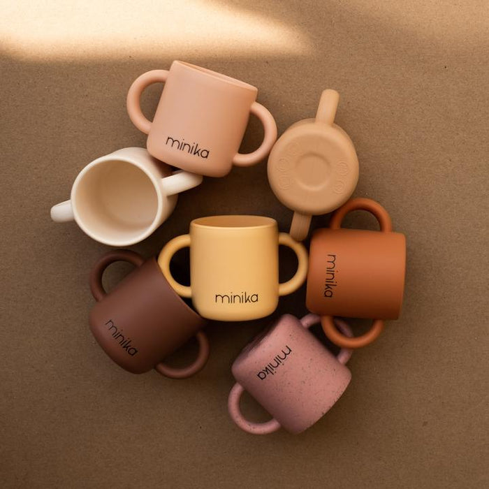 Kids Learning cup with handles - Blush par Minika - Baby | Jourès Canada