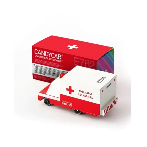 Voiture en bois - Candycar - Ambulance par Candylab - Bébé | Jourès Canada