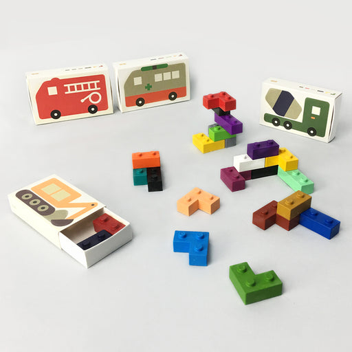 Pocket Crayon Blocks - Cars par Goober - Stacking Cups & Blocks | Jourès Canada