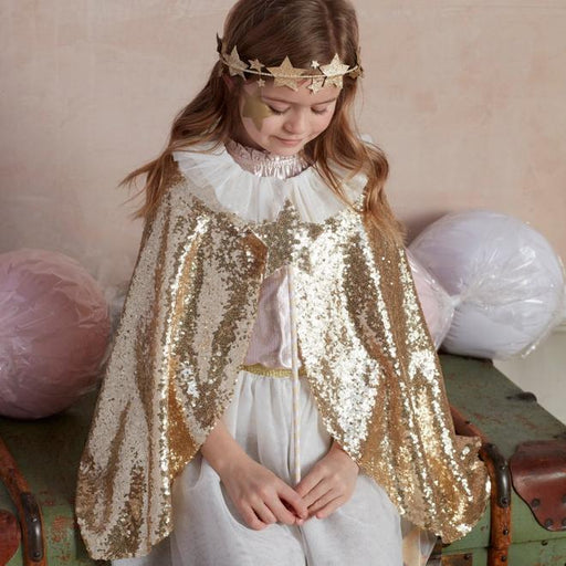 Gold Sparkle Cape And Wand par Meri Meri - Costumes | Jourès Canada