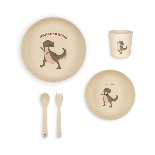 Dinner set - Dino Dansosaurus par Konges Sløjd - Cups, Sipping Cups and Straws | Jourès Canada