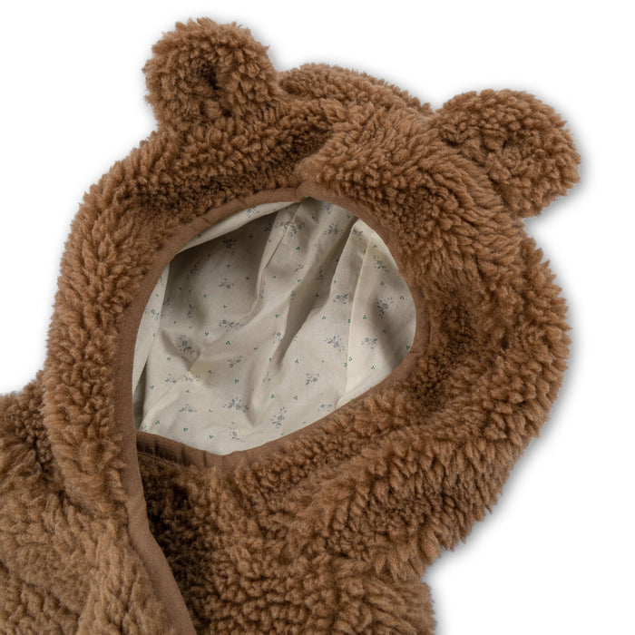 Grizz Teddy Onesie - Tobbaco Brown par Konges Sløjd - Baby Onesie & Snowsuits | Jourès Canada