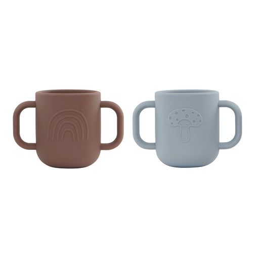 Kappu Cup - Pack of 2 - Dusty blue / Choko par OYOY Living Design - OYOY MINI - Cups, Sipping Cups and Straws | Jourès Canada